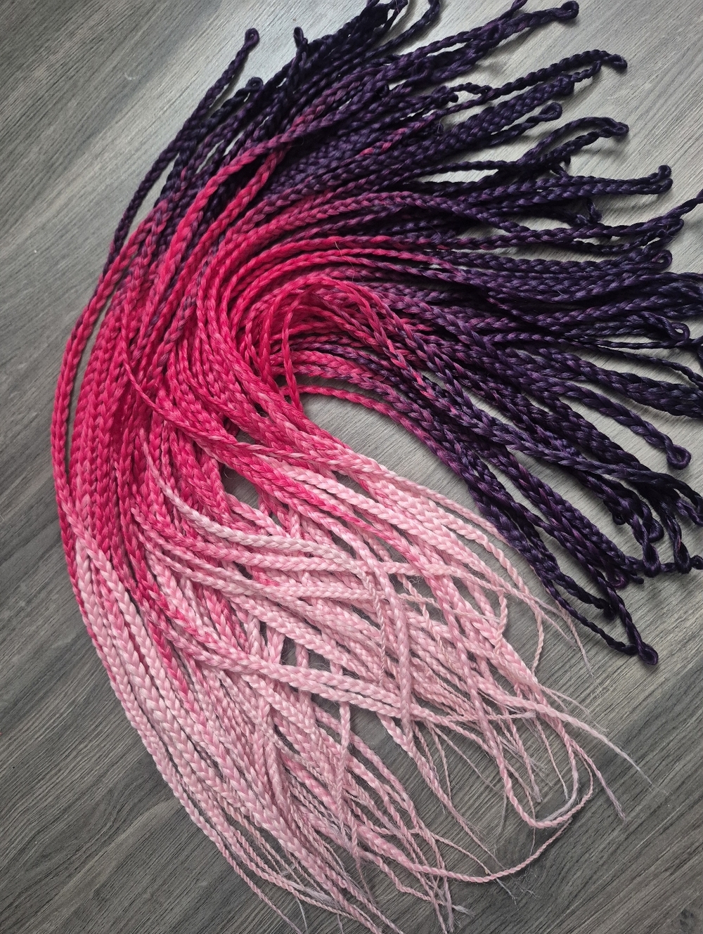 64 Single Ended Synthetic Ombre Dreadlocks Hair Extensions Festival Rave - Picture 7 of 8